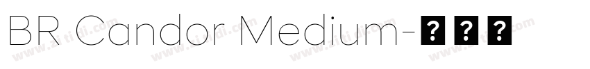 BR Candor Medium字体转换